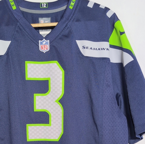 NFL Seattle Seahawks sz XL #3 Football Jersey Nike On Field - Picture 4 of 5